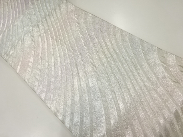 アンティーク　線描き模様織出し袋帯（材料）